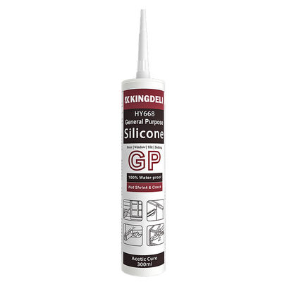 Weatherproof Waterproof Acetic Cure Silicone Sealant Clear Multipurpose