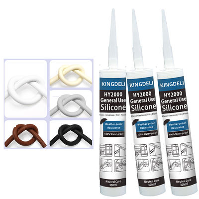Multipurpose Neutral Silicone Sealant , Clear Silicone Glue For Glass UV Resistant