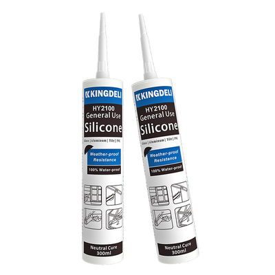 Adhesive RTV Construction Caulking Black Sanitary Silicone For Glass