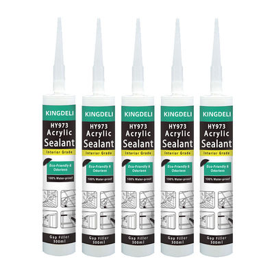 Weatherproof Transparent Acrylic Sealant Fast Cure For Bathroom 600ml